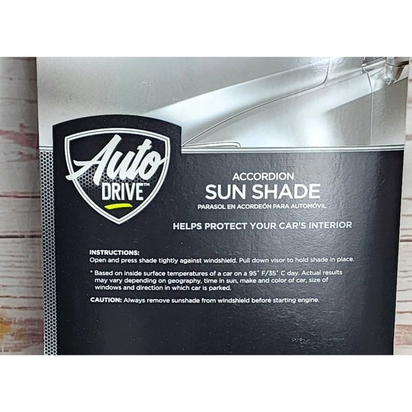 Auto Drive Accordion 63”x28.5” Universal Fit UV Protection Floral Car Sun Shade - Picture 3 of 16